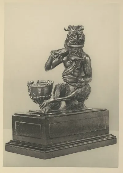 Satyr With Inkstand And Candlesocket Riccio