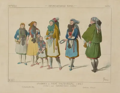 Saxonnes Du Duche Daltenbourg 1815