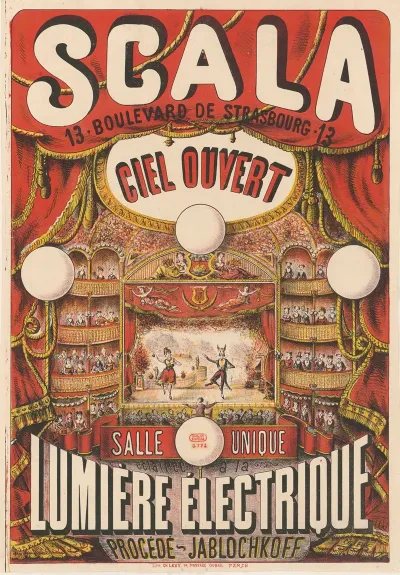 Scala Ciel Ouvert Salle Eclairee A La Lumiere Electrique