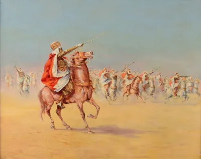 Scena Di Battaglia Orientalista
