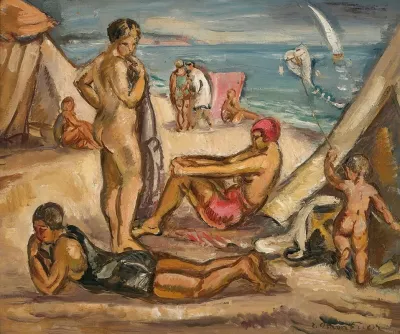 Scene Animee Baigneuses Le Cerf Volant