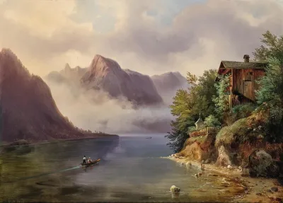 Scene At Lake Hallstatt