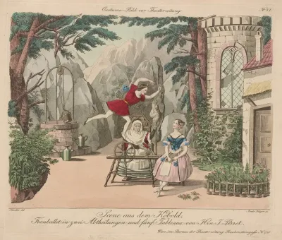 Scene Aus Dem Kobold Feenballet In Zwei Abtheilungen Und Funf Tableaux Von Hrn J Perrot
