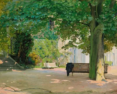 Scene Dans Un Jardin