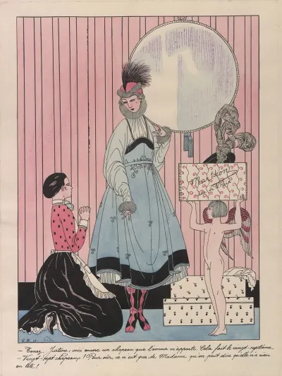 Scene De Magasin Chapellerie