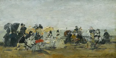 Scene De Plage A Trouville 2