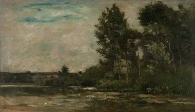 Scene De Riviere River Scene