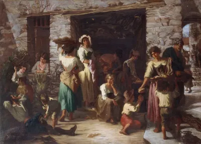 Scene De Rue En Italie