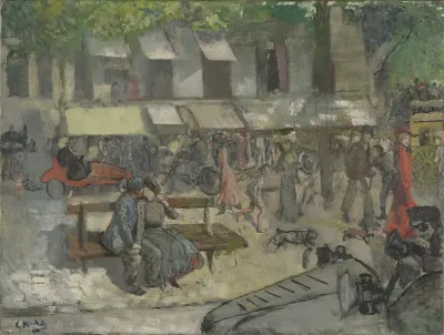 Scene From A Street In Paris