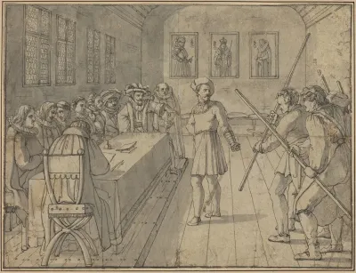 Scene From Act Iv From Goethes Gotz Von Berlichingen