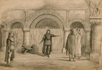 Scene From Hamlet Act I Sc 2 At The Shakespeare Memorial Theatre