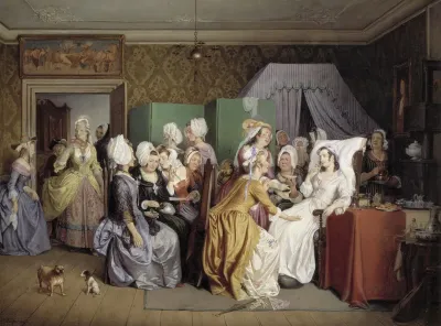 Scene From Ludwig Holbergs The Lying In Room