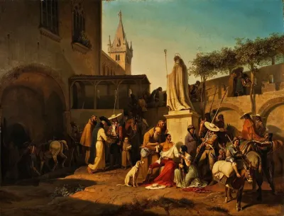 Scene From The Defence Of A Spanish Town During A Guerrilla War
