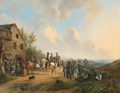 Scene From The Ten Days Campaign Against The Belgian Revolt August 1831