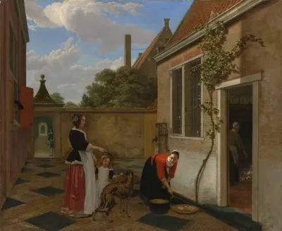 Scene In A Courtyard
