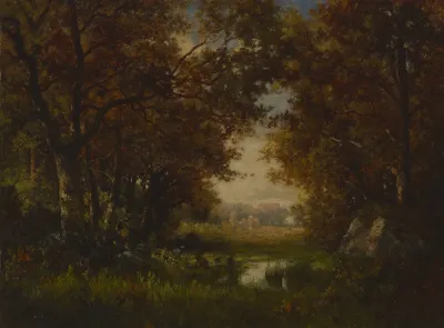 Scene In The Forest Of Fontainebleau