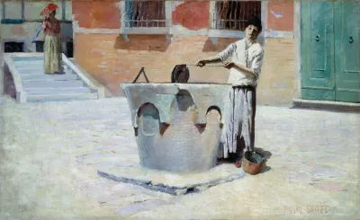 Scene Italienne Pres De La Fontaine