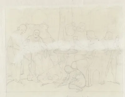 Scene Met Drinkende Edelen