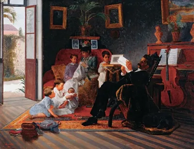 Scene Of Adolfo Pintos Family