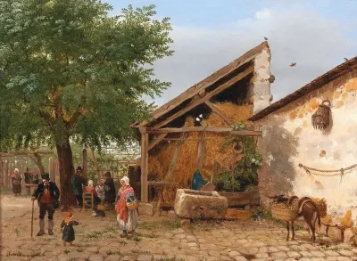 Scene Of Italian Folk Life