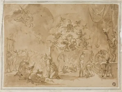 Scene Of Witchcraft And Devil Worship