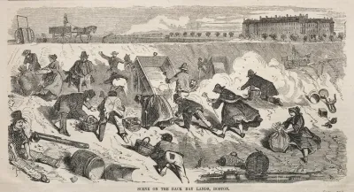 Scene On The Back Bay Lands Boston