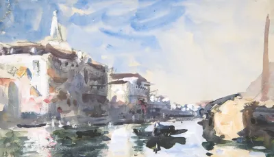 Scene On The Grand Canal Venice