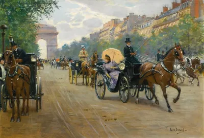 Scene Sur Les Champs Elysees