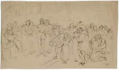 Scene Uit Een Toneelstuk Van Shakespeare