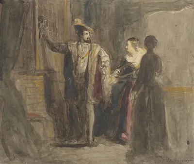Scene Uit Het Leven Van Koning Frans I Van Frankrijk