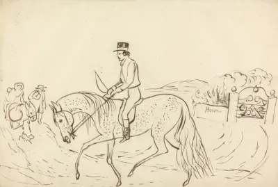 Scene With Horse And Rider