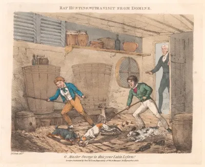 Scenes In The Life Of Master George Rat Hunting With A Visit From Domine