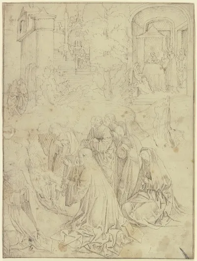 Scenes Of Life Of St Anne