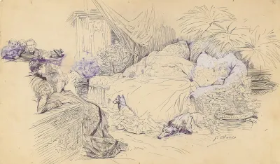 Scenes Of Sarah Bernhardts Life 19