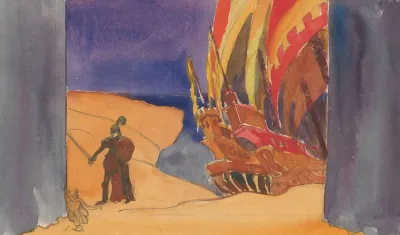 Scenographic Sketch For The Constant Prince