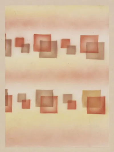Schabloniertes Papier Schablonenspritzpapier 19