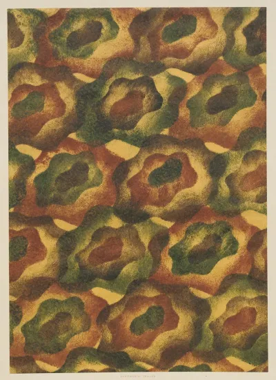 Schabloniertes Papier Schablonenwischpapier