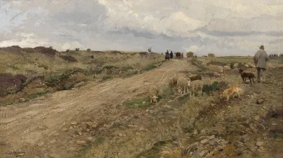 Schafer Auf Dem Heimweg