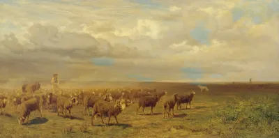 Schafherde In Der Puszta