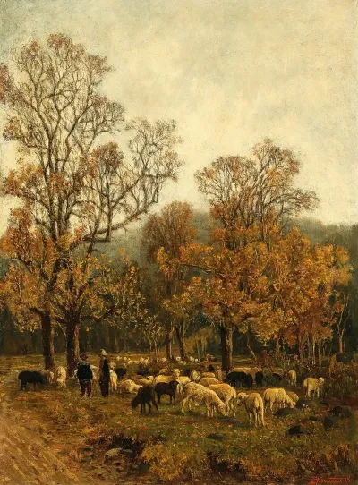 Schafweide Bei Rekawinkel