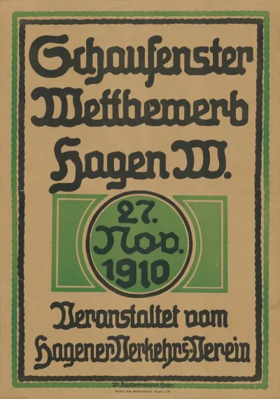 Schaufenster Wettbewerb 1910 Hagener Verkehrsverein