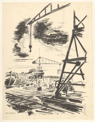Scheepswerf Bij Het Schouw