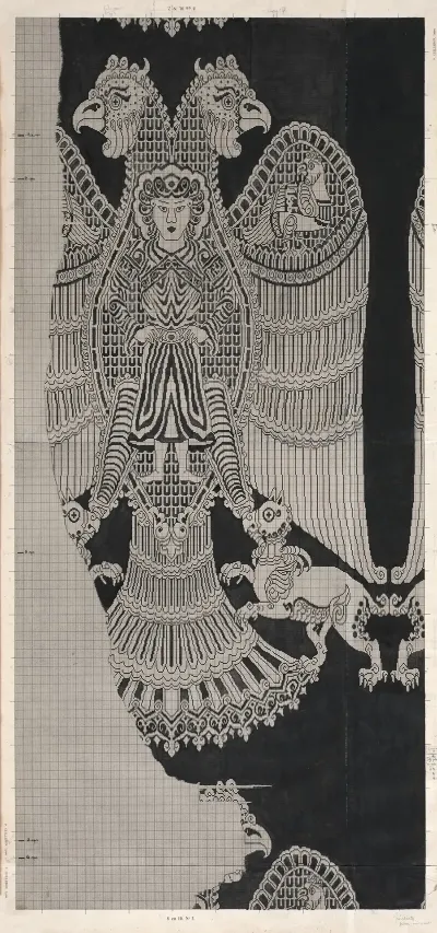 Schematic Drawing Of Buyid Silk