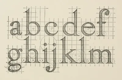 Scheme For The Construction Of Roman Small Letters