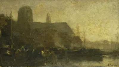 Schepen In De Haven Van Dordrecht