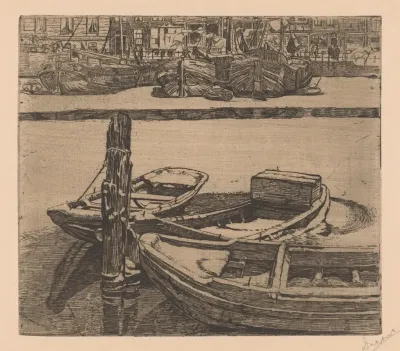 Schepen In Het Damrak In Amsterdam 2