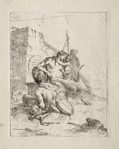 Scherzi Di Fantasia Satyr Family With The Obelisk