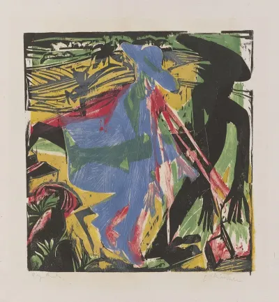 Schlemihls Encounter With The Shadow From The Woodcut Series Schlemihl