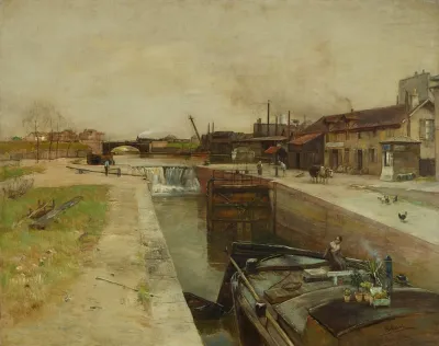 Schleuse Am Kanal Von St Denis