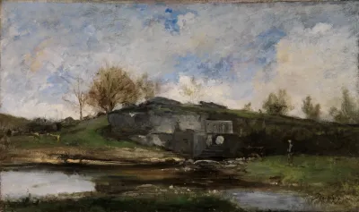 Schleuse Im Tal Von Optevoz